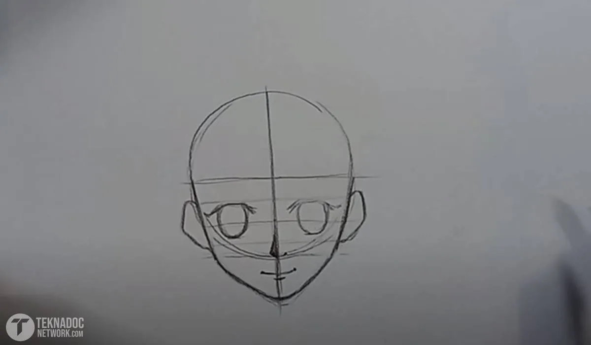 Menggambar mata karakter anime