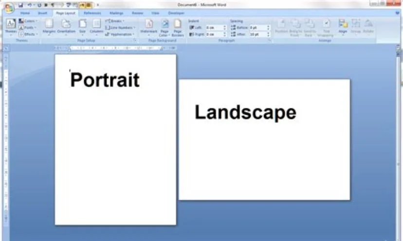 Cara Menggunakan Orientasi Halaman Berbeda (Portrait) pada Microsoft Word