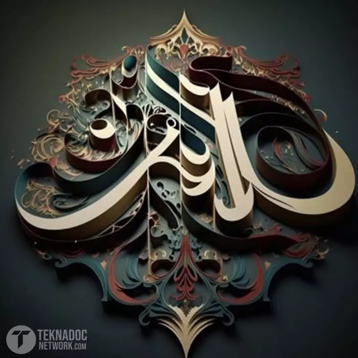 Gambar profil WA berisi kaligrafi ayat suci Al-Qur'an