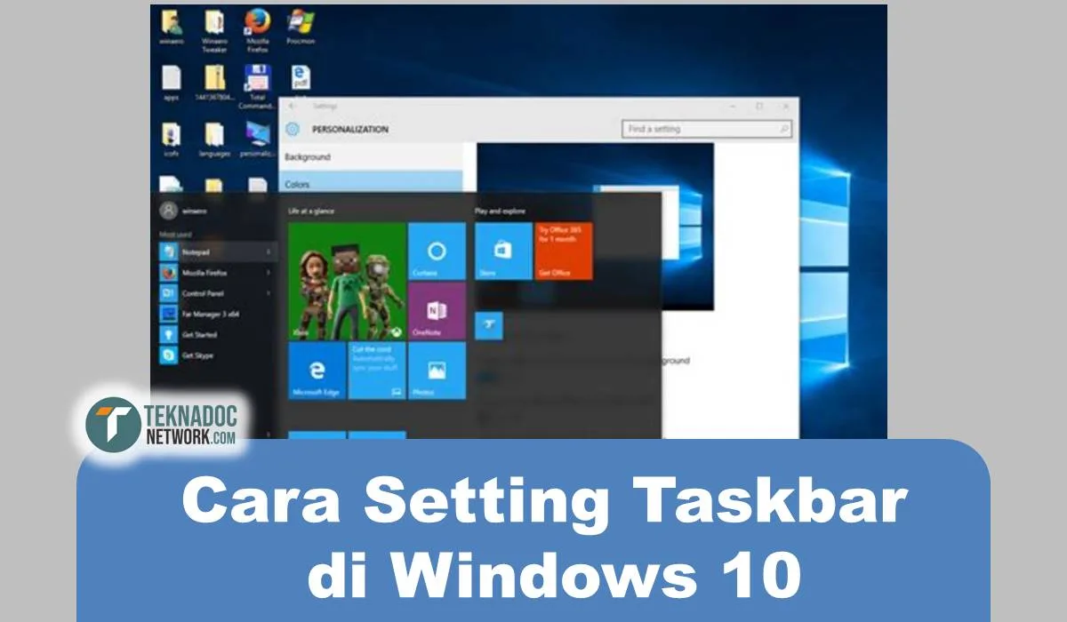 Cara Setting Taskbar di Windows 10 dengan Mudah