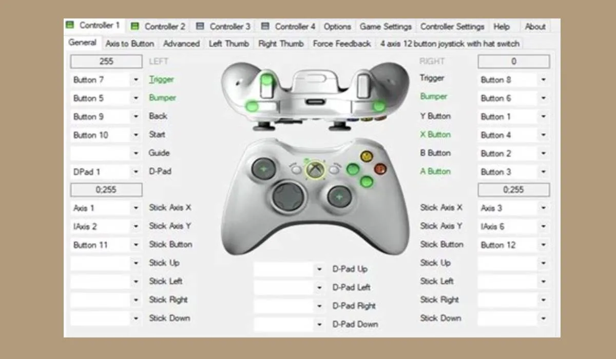 Cara Setting x360 Controller Emulator