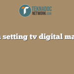 cara setting tv digital matrix