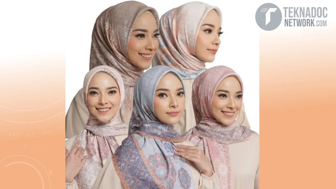 Cara Memakai Hijab Segi Empat