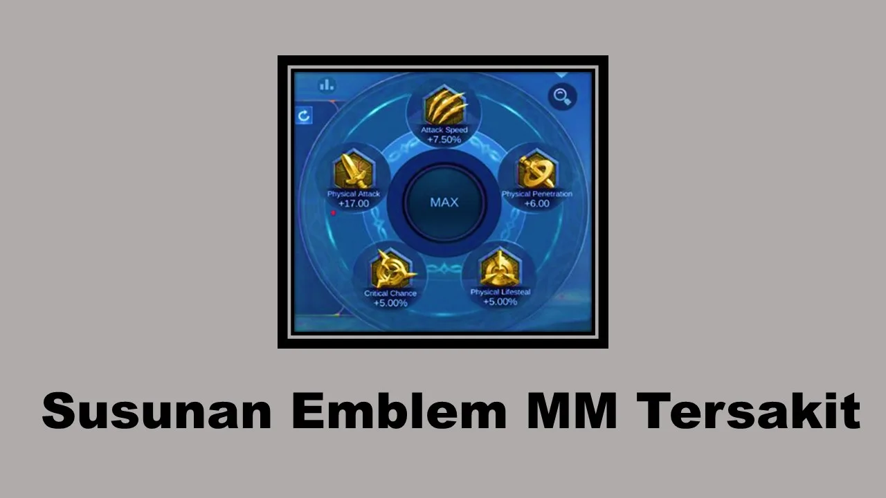Emblem MM Tersakit Mobile Legends 2023, Settingan Pro Player